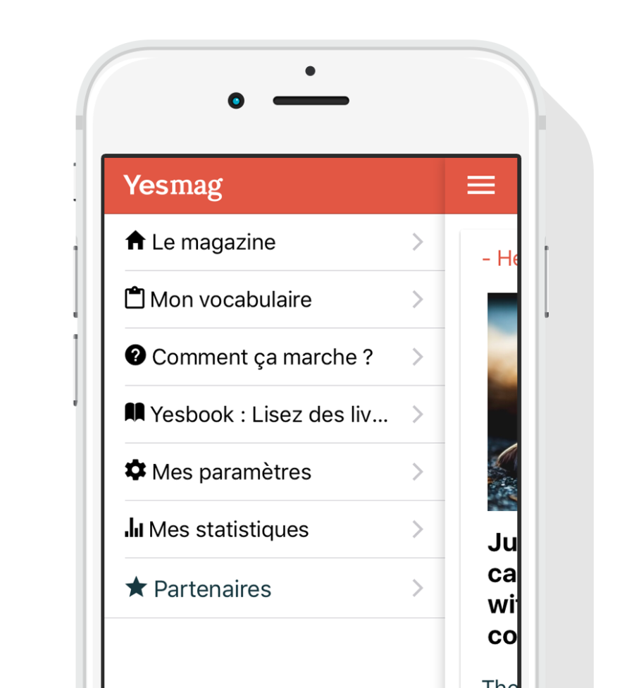 L'application Yesmag permet de perfectionner son niveau de langue étrangère jusqu'au niveau natif.